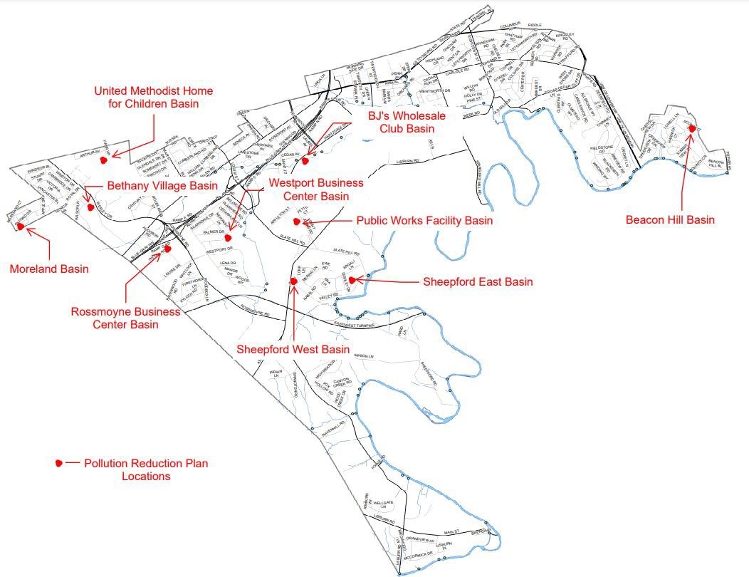 Township Pollution Reduction Plan Basin Projects